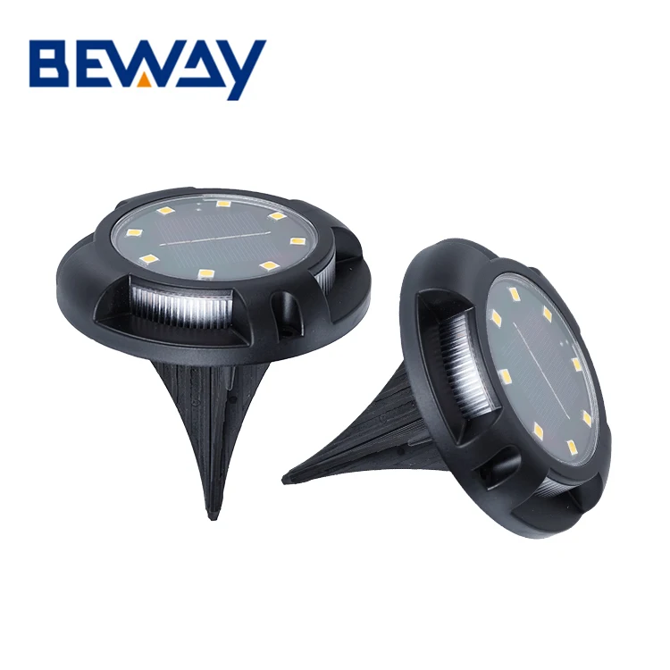 Waterproof Led Landscape Lighting Pc Lawn Lamp Disk Garden Solar Ground Lights Outdoor