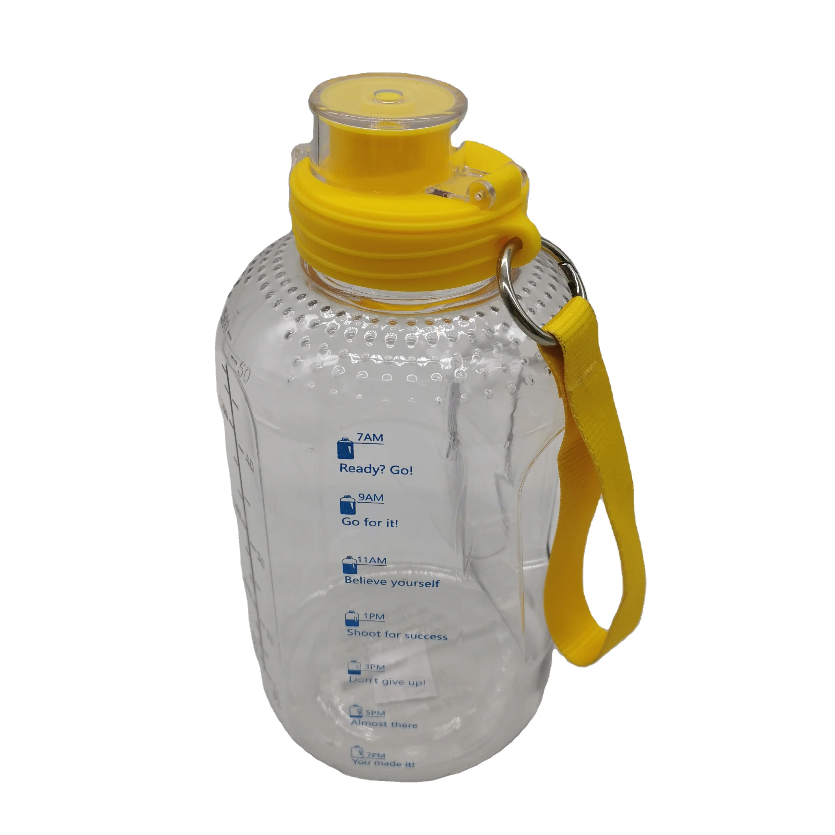 Large capacity free plastic wide mouth water bottle containing sodium bisphenol a sports bottle custom