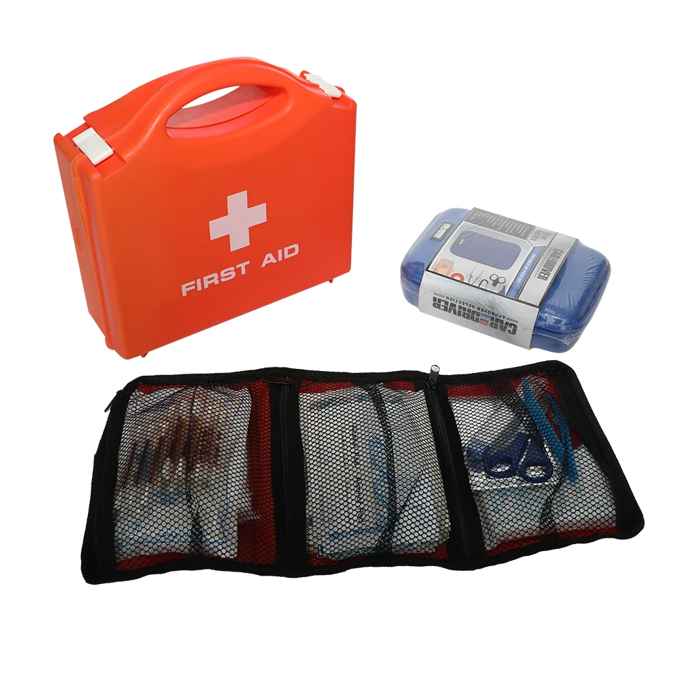 High quality first aid kit with emergency medical supplies plastic first aid kit