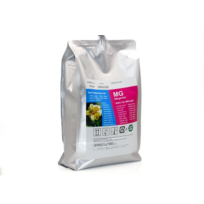 Ocinkjet 2L Sublimation Dye Ink Bag For Mimaki JV1501 SB53 SB54 SB210 SB300 SB310 SB320 SB410 SB411 SB420 TS30-130