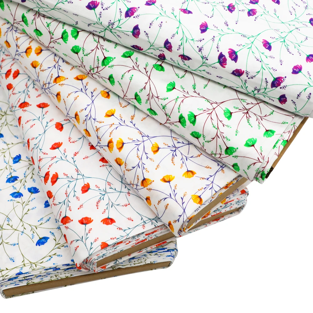 Wholesale new floral cotton fabrics & floral fabric by yard ready ship