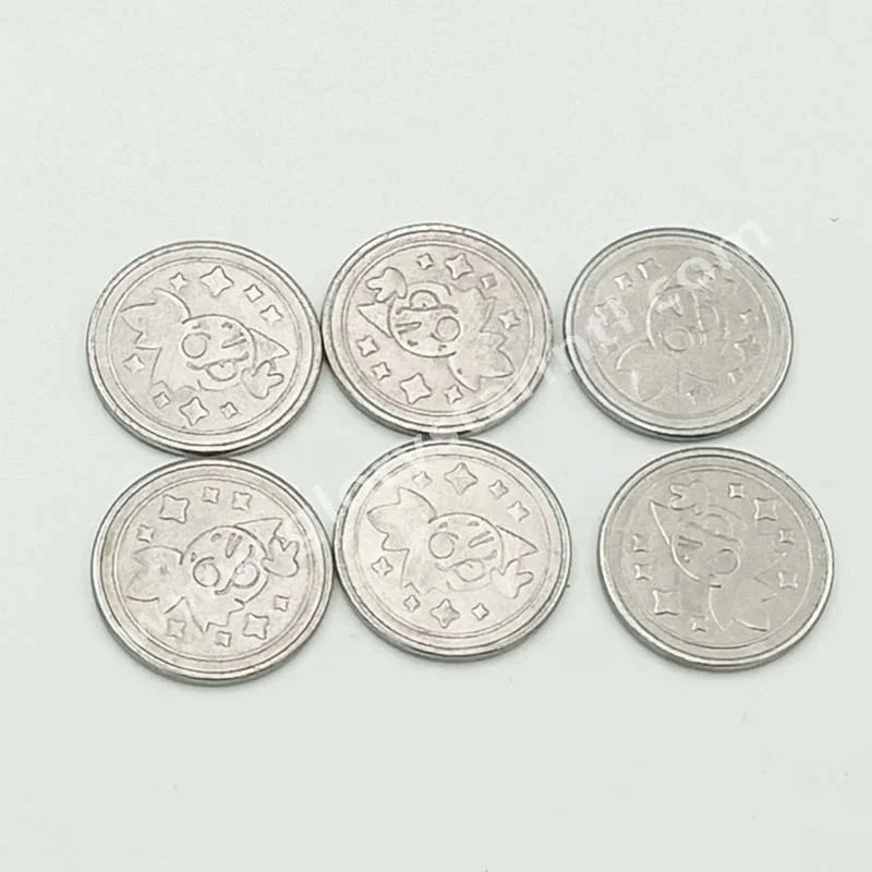 Gumball/toys/ claw game machine metal coin operated vending machine arcade token coin Wholesale customized token