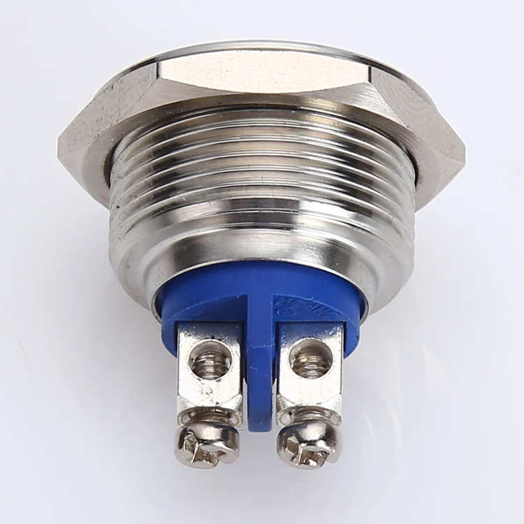 Industry famous brand Since 1988 ONPOW 16mm flat actuator unti-vandal momentary 1NO push button switch