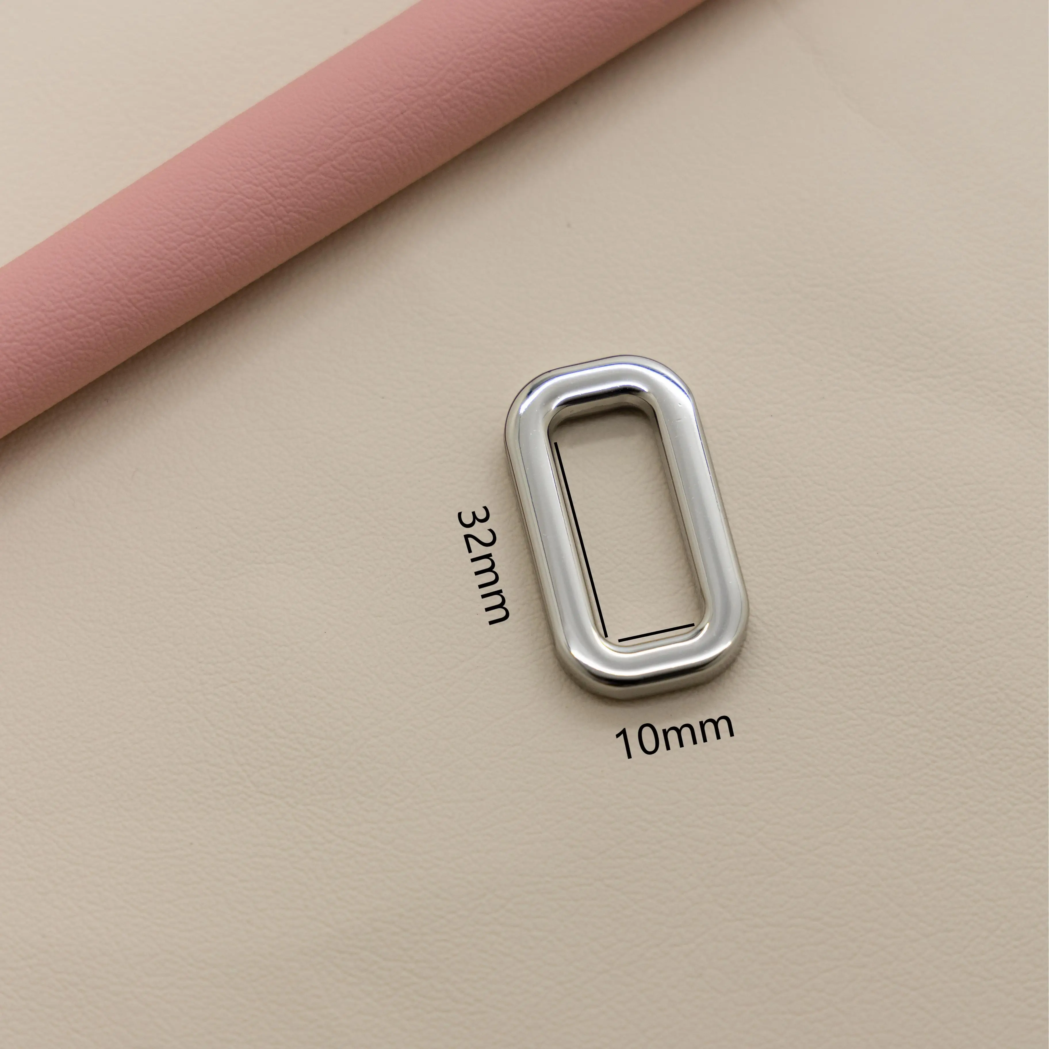 Wholesale Fashionable Brass Rectangle Square Strap Buckle Zinc Alloy Adjuster Lock for Webbing Belt and Backpack Shoulder Strap