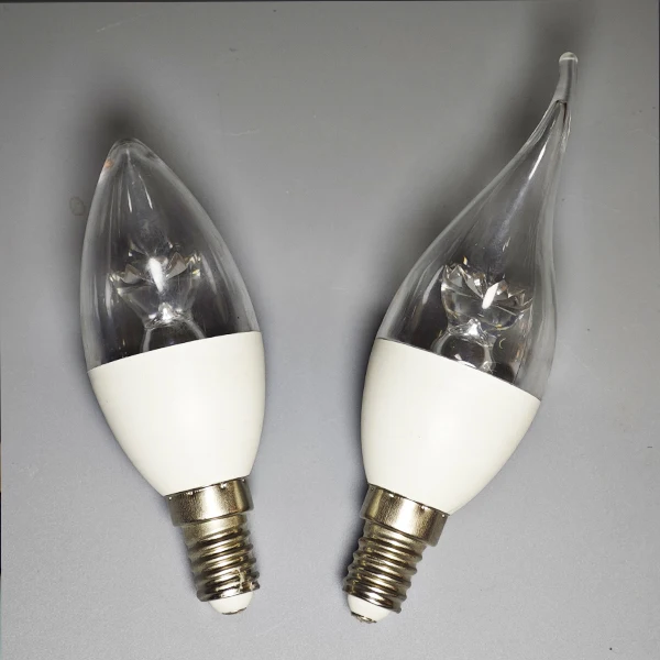 Mini Candle Led Bulbs 5w 6w 7w 9w 110v 220v Warm White 2200k 2700k LED Sharp Bulb