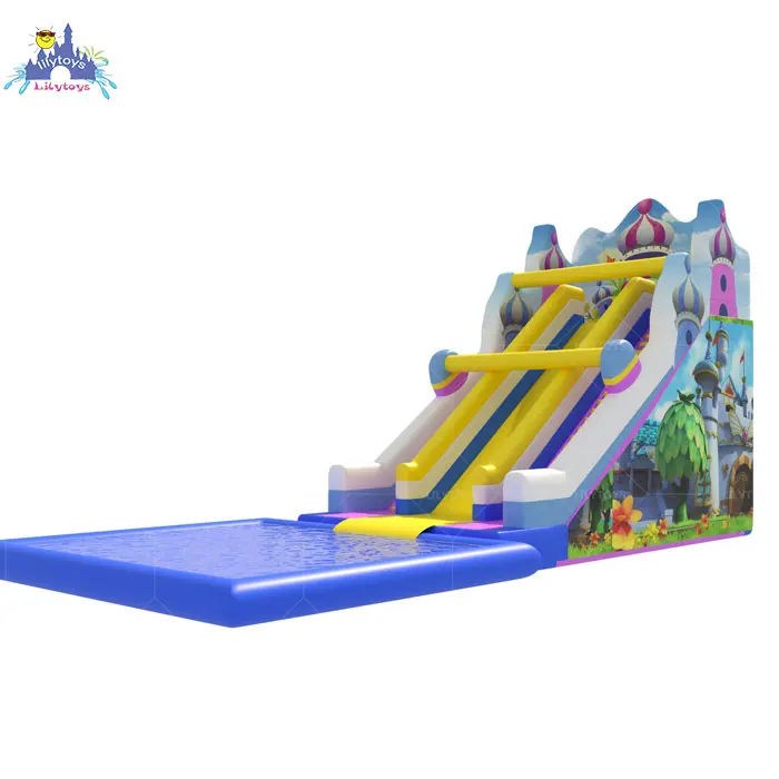 Hot selling Water slide pool commercial inflatable water slide for kid big cheap bounce house jumper bouncy jump castle bouncer