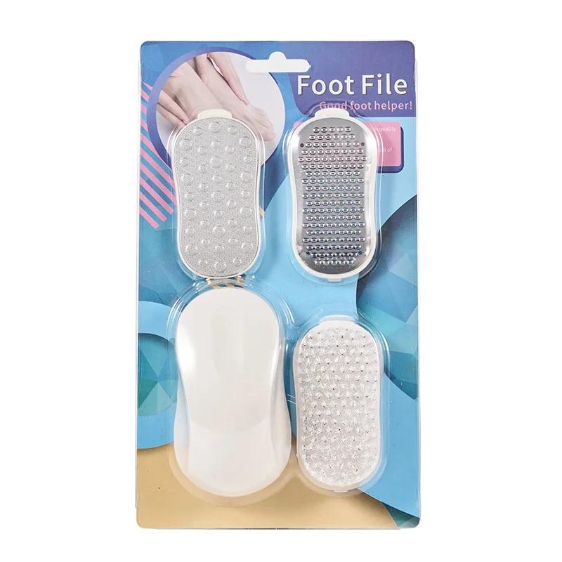 High Quality Tender Foot Care Tool Set Stainless Steel Glass Includes Foot Washboard Dead Skin Heel Calluses Removal Beauty Foot