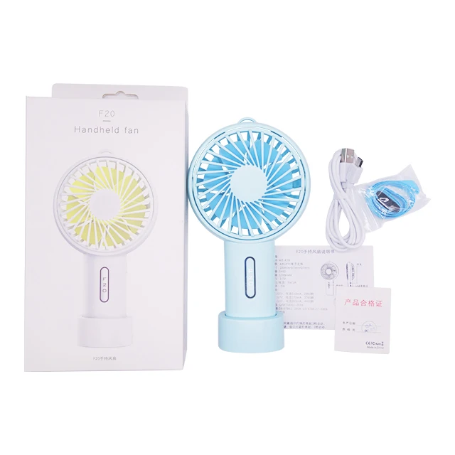 Wholesale Outdoor Portable USB Handheld Rechargeable Cooling Fan Phone Holder Mini Handheld Fan