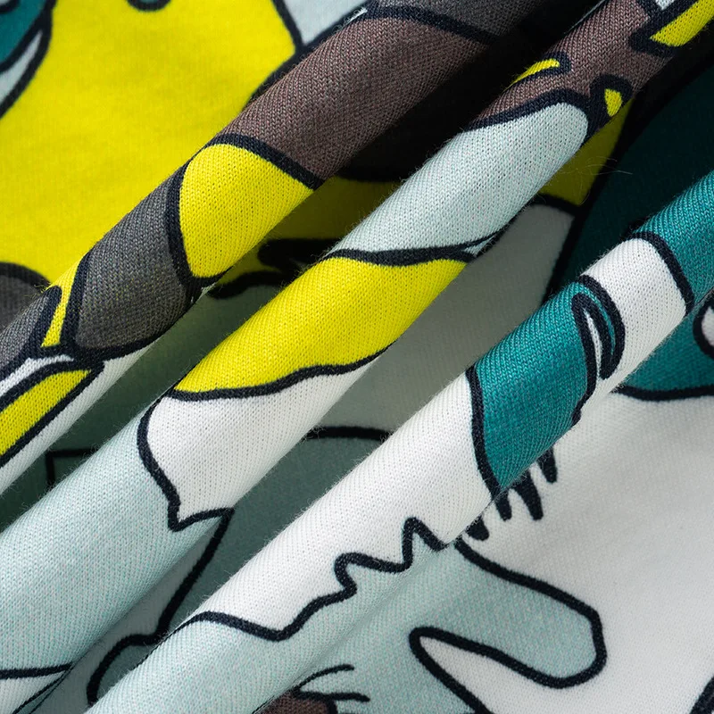 Wholesale NO MOQ oeko tex 95% cotton 5% spandex lycra custom digital printing sewing jersey fabric for baby kids clothing