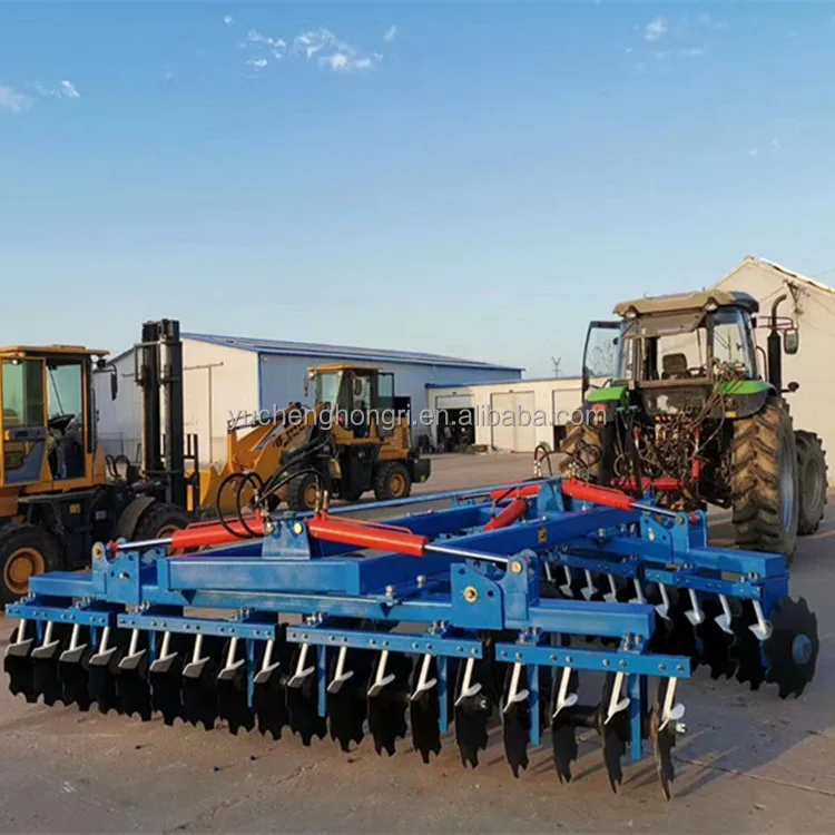 4.5m hydraulic offset fold heavy duty disc harrow for tractor