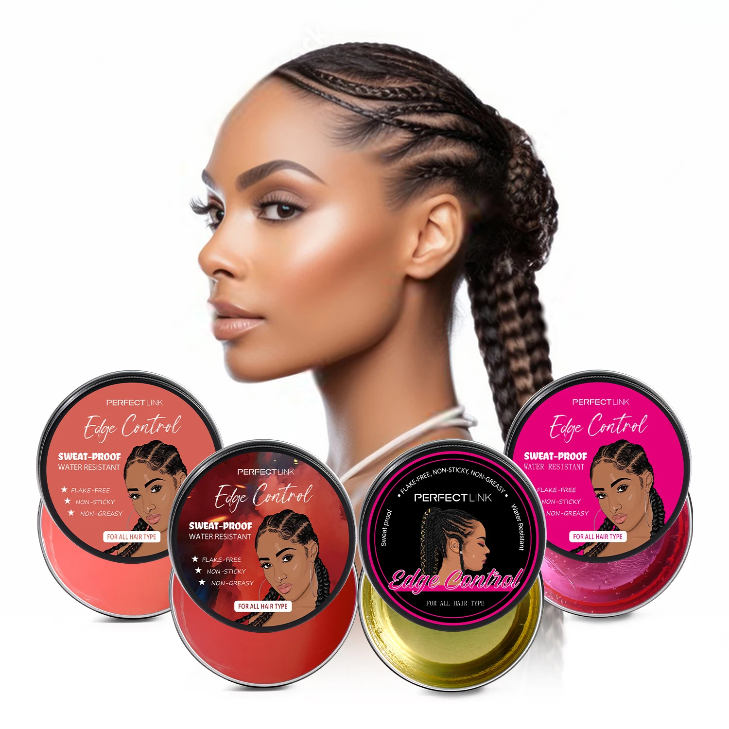 Private Label Hair Wax Braid Gel Private Label No Alcohol And No White Edge Gel Braid Gel Edge Control