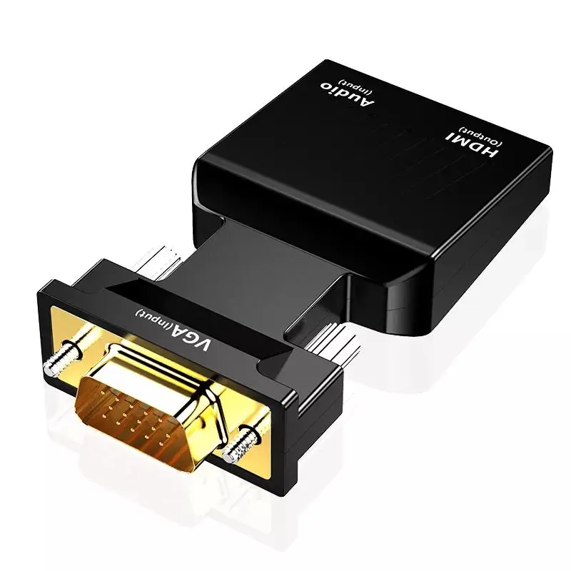 Low Price HD Female to VGA Male Converter Adapter 1080P Full HD Output Resolution Monitor Connector