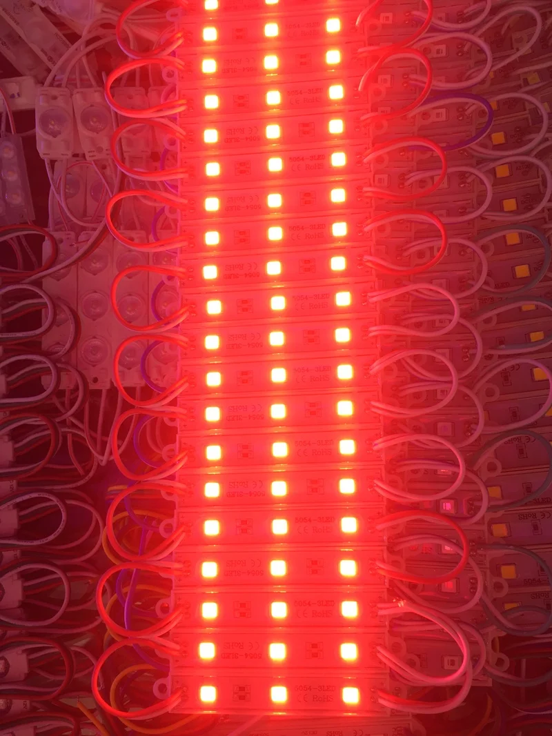 
Custom logo 12v dc white/warm white 10000-15000K 5050 smd led module 0.75Watt for channel letters and box signs 5054 Led Module 