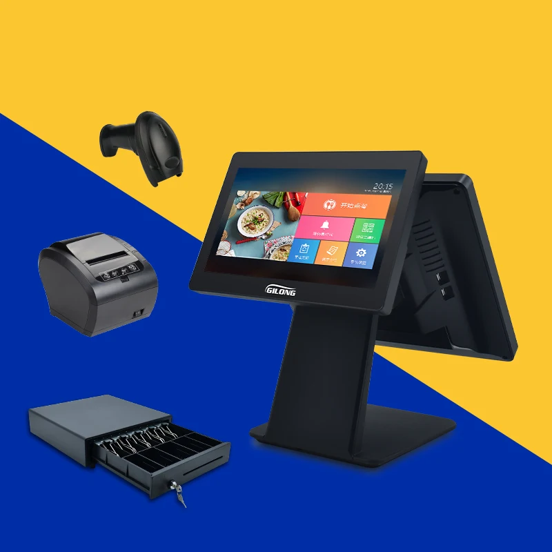 Core I5  CPU Capacitive Touch Cash Register System Windows Based Touch POS