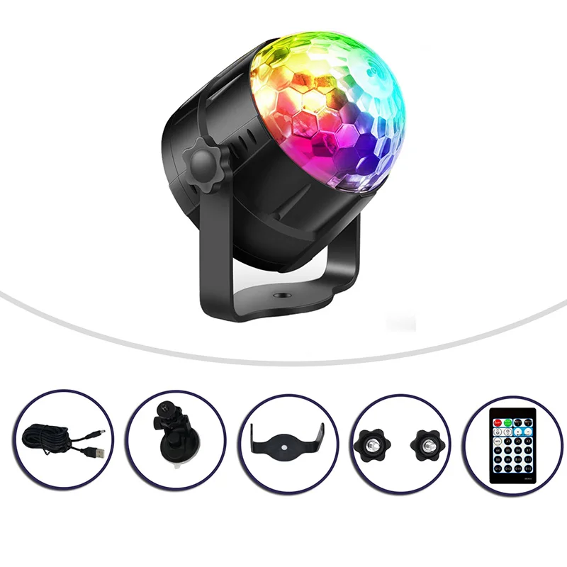 USB Rechargeable LED Laser Projector DJ disco Stage Light Red Blue Green Lamp Mini RGB Wedding Birthday Party led disco light