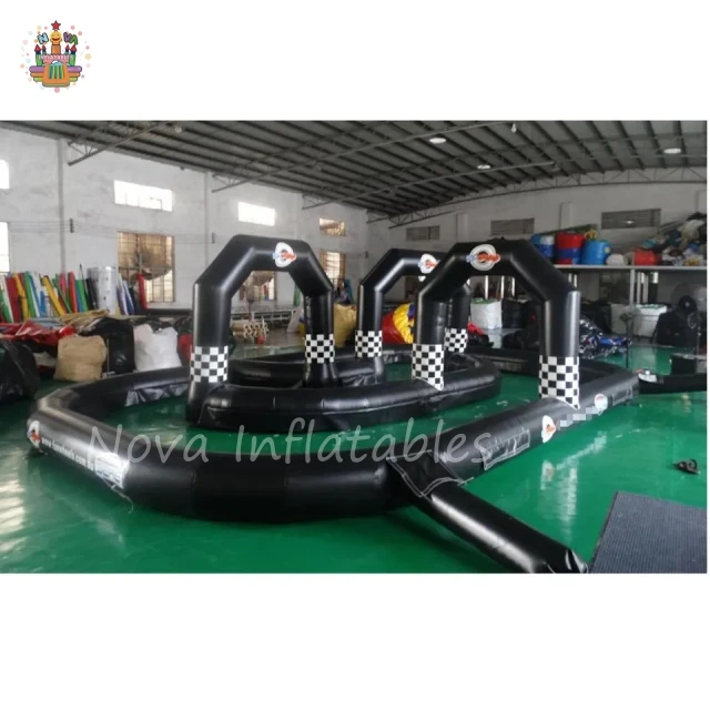 Brave challenge fast and furious 10m inflatable race go kart car air track