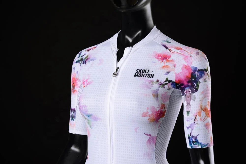 Custom Logo Italian MITI Fabric Performance Summer Racing Cycling Jersey Women