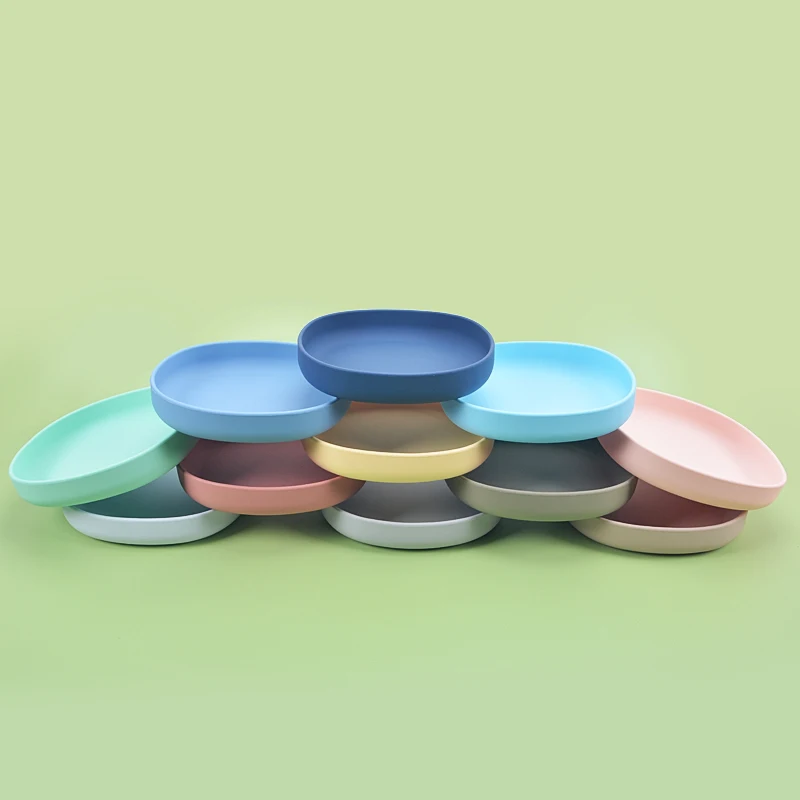 Silicone Baby Plate BPA Free Strong Suction Divided Baby Food Feeding Plate Kids Toddlers Silicone Baby Suction Plate