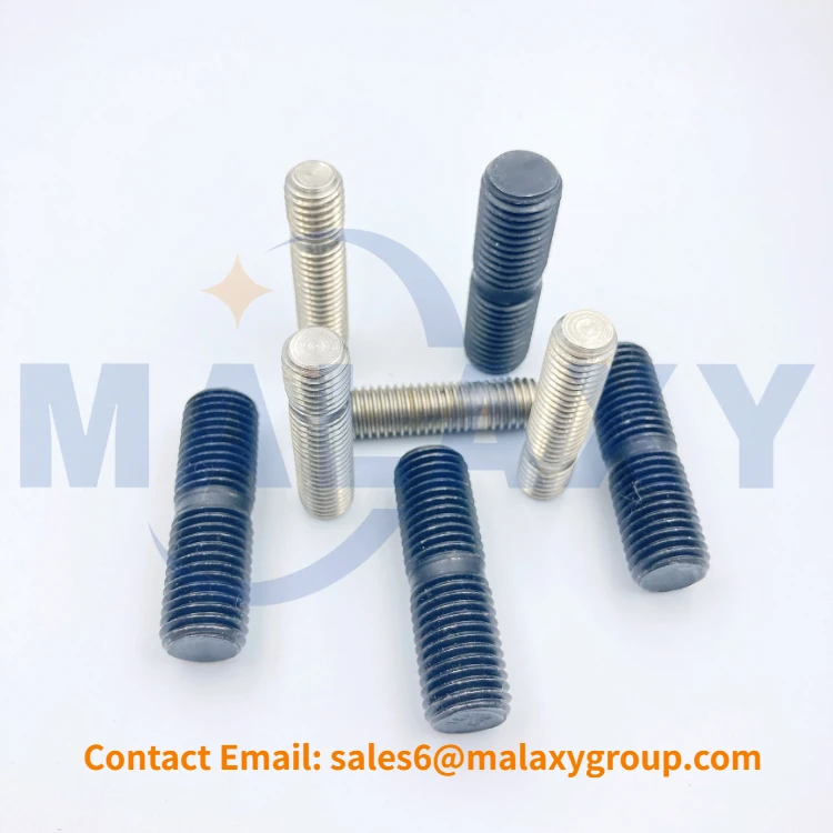 MALAXY M10 M12 M14 M16 M20 углеродистая сталь Gr4.8 Gr6.8 Gr8.8 Gr10.9 Gr12.9 черный оксидный двухконцевой болт DIN938 DIN940