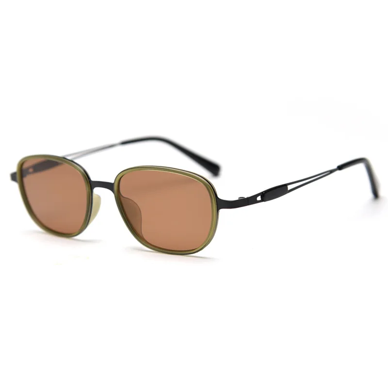 2025 Trendy Luxury Brand Designer Metal Frame Shades Small Vintage Sun Glasses High Quality Women Men Polarized Sunglasses