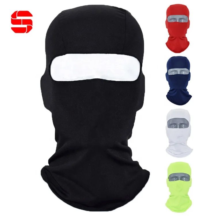 Custom Logo Sublimation Printing Elastic Full Face Ski Mask Balaclavas Wholesale Helmet Spandex Black Camo Motorcycle Balaclava