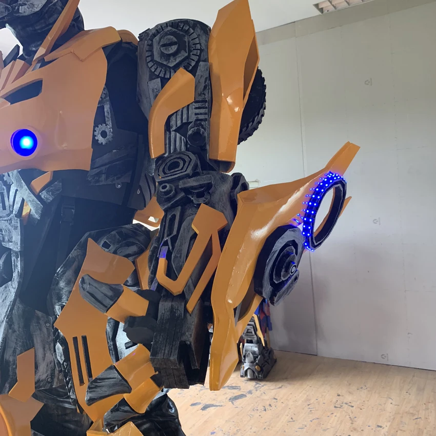 wearable robot for parties bee The designer handmade the wearable robot costume Bumble bee