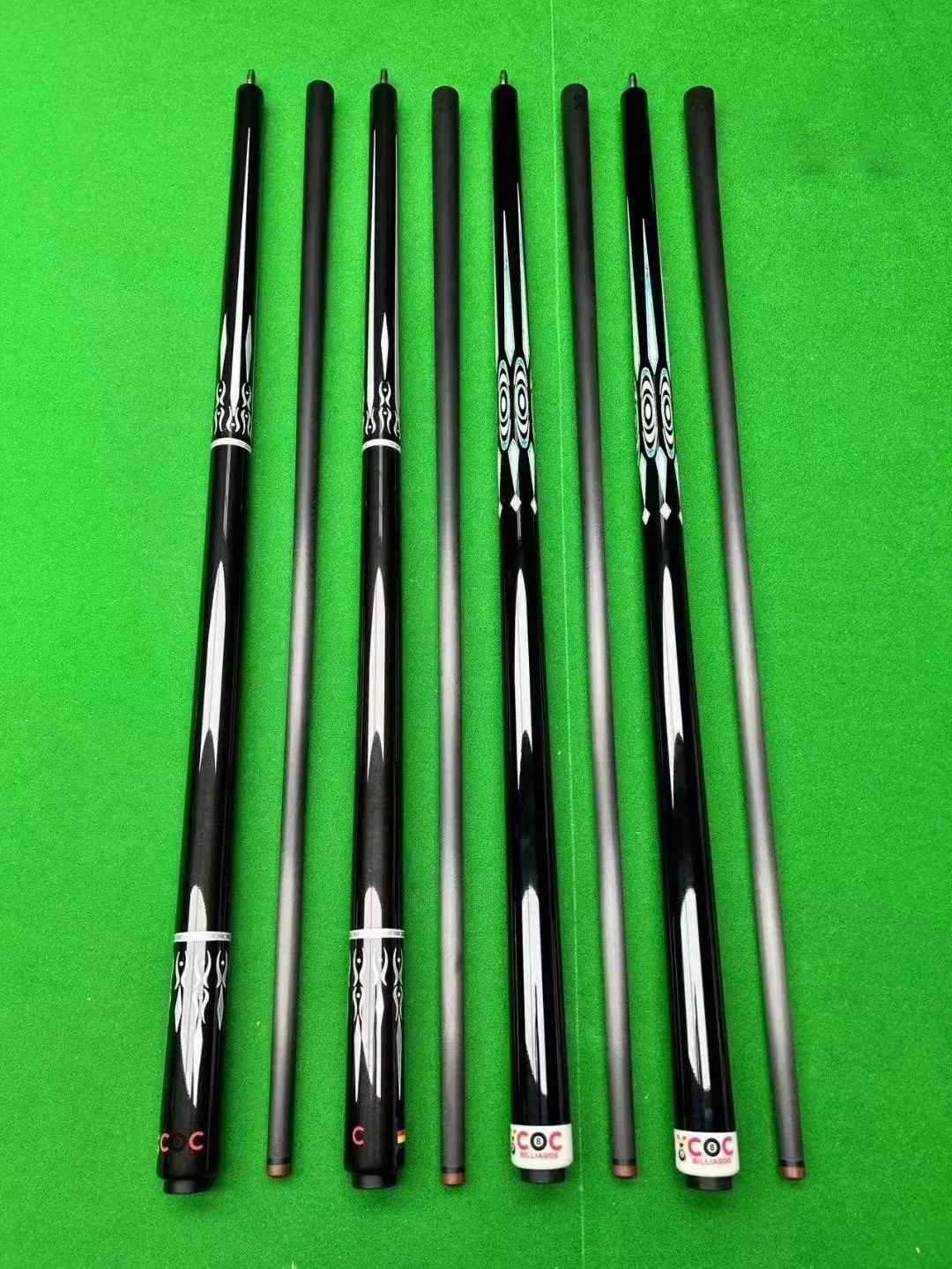 Maple pool club head Sales of excellent billiard cues made of various materials and high-quality patterned cue stick