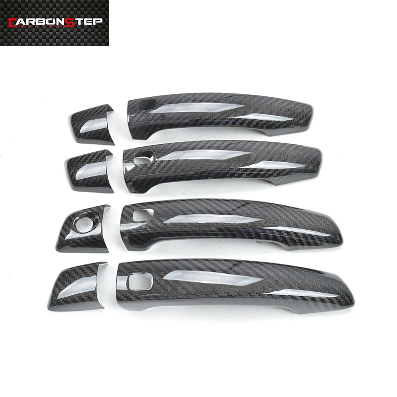 Exterior Genuine Carbon Fiber Door Handle Cover For Audi A4 B9 A5 RS3 RS4 RS5 Q3 Q5 Q7 TT