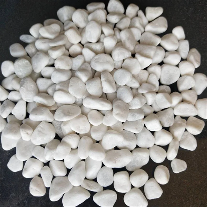 Washed Milkly White Pebble Stone for garden