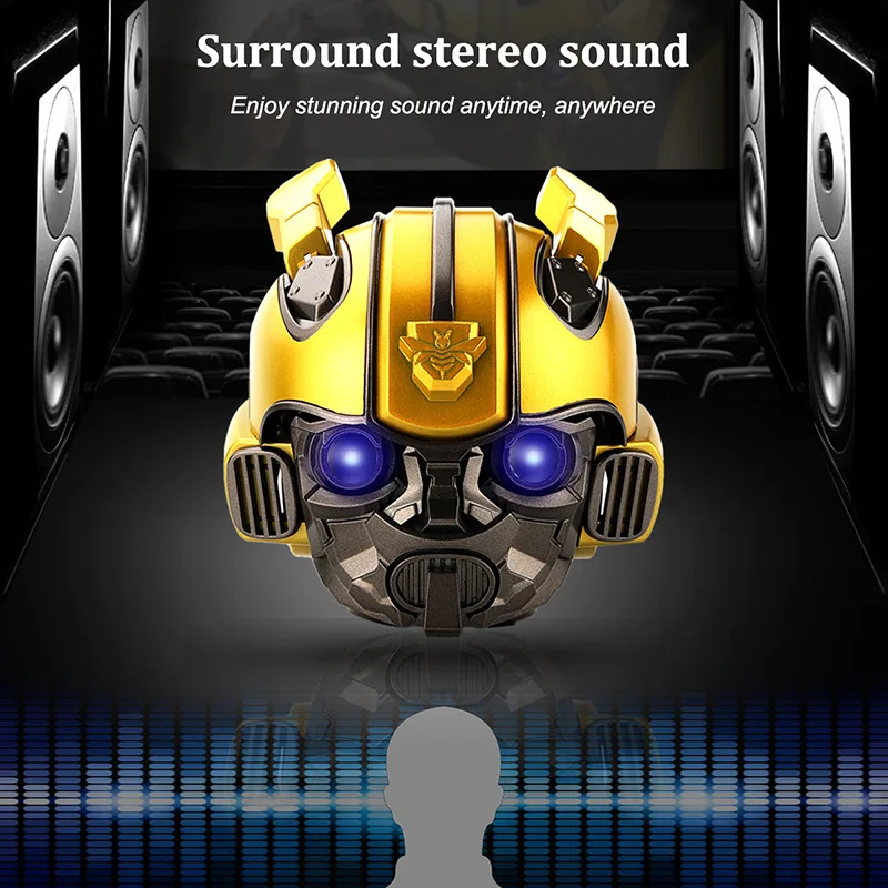  Портативный стерео динамик Bumblebee для FM вещания USB Mp3 TF smart