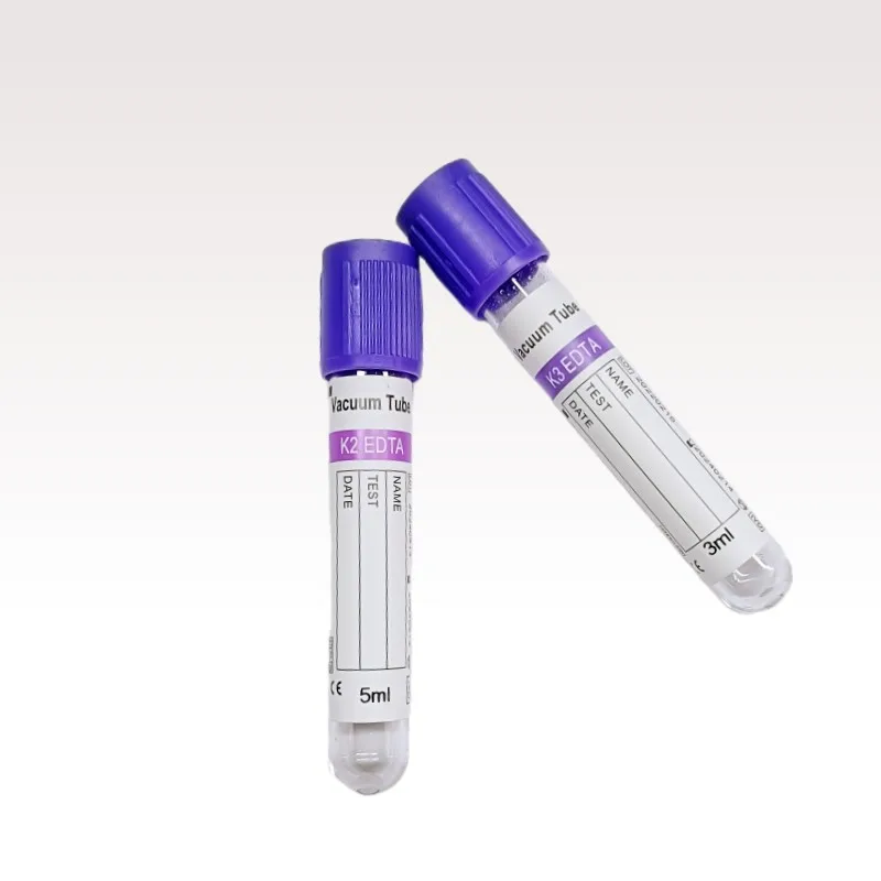 The top selling blood sample collection test draw tube EDTA K2 K3