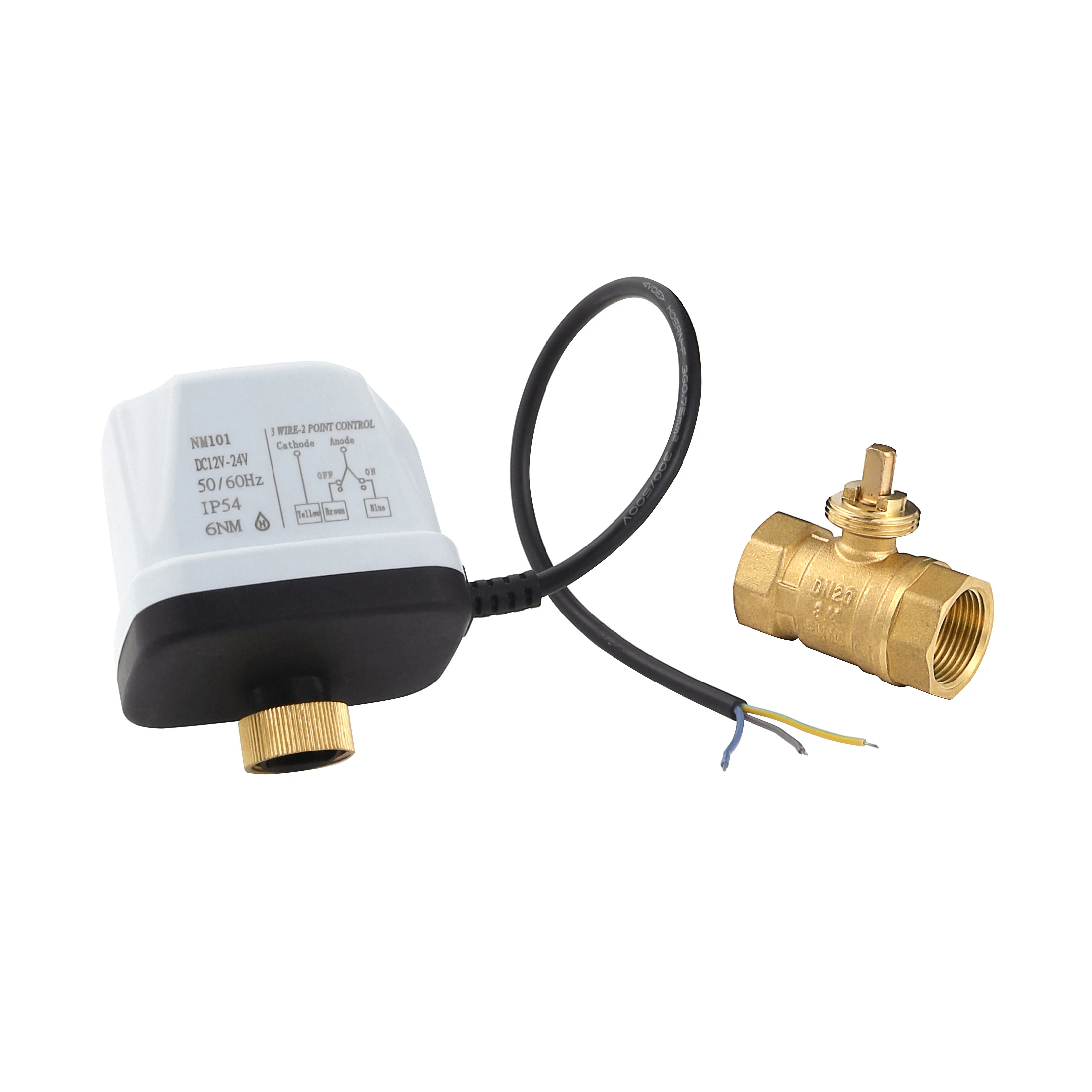 2 Way Motorized Threaded Ball Valve Brass Electric Actuator Ball Valve Control DC 12v dc motor electric actuator ball valve