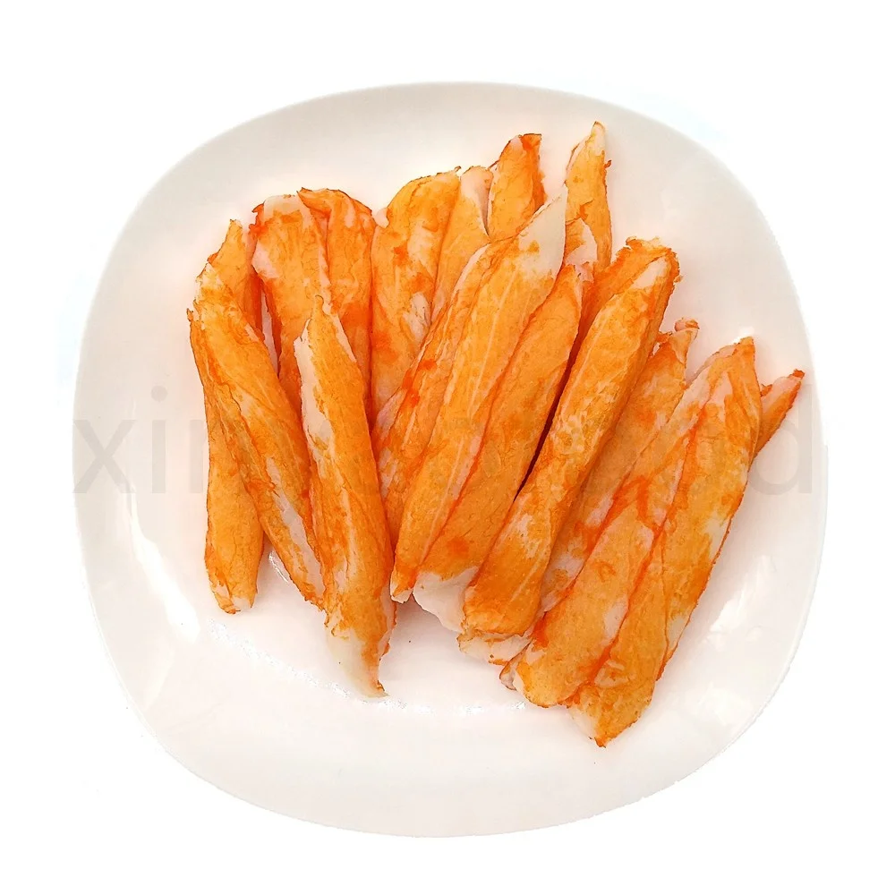 
Imitation Crab Meat Surimi Crab Stick Sushi Orange Color 