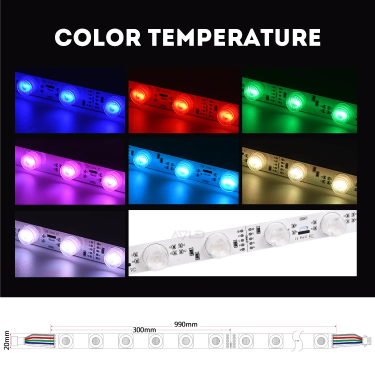 SMD5050 Светодиодная лента RGB светодиодная подсветка высокой мощности 48 Вт DC24V панель для лайтбокса