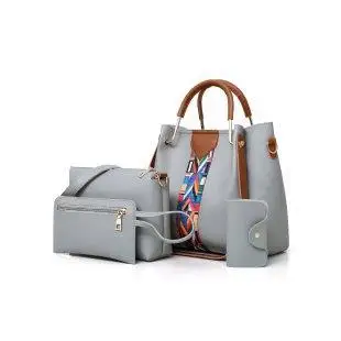 2023 New European and American Fashion Four Piece Cover Mother Bag Handheld One Shoulder Crossbody Bucket Bag