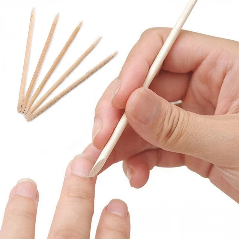 
Wooden orange sticks for nail Cuticle pusher remover nail art sticks 