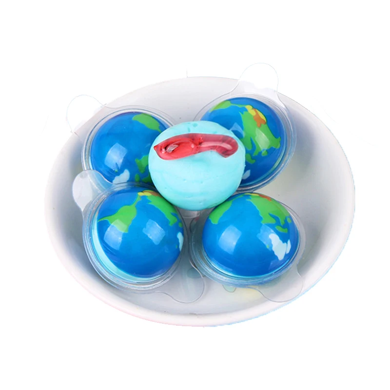 Wholesale Custom China Halal Earth Planet Eye Ball Shape Soft Jelly Chewing Gummy Candy Sweets