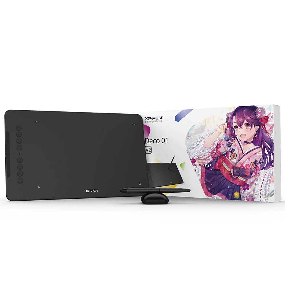 Онлайн-магазин, лидер продаж, планшеты XP-Pen Deco 01 V2 tablet grafica со стилусом, графический планшет