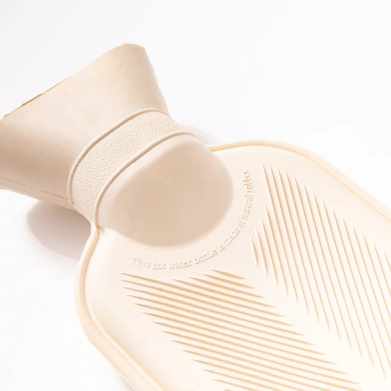 Cold-proof Warm Supplies Water-filling Long Rubber Hot Water Bottle  With Faux Fur Cover