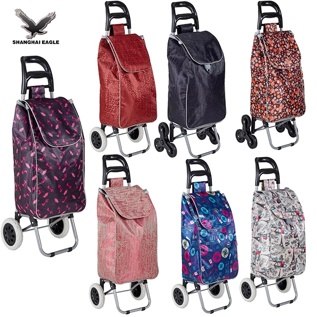 Wholesale Shopping Trolley Bag Portable Market Trolley Cart Shopping Bag Shop Trolley with Wheels