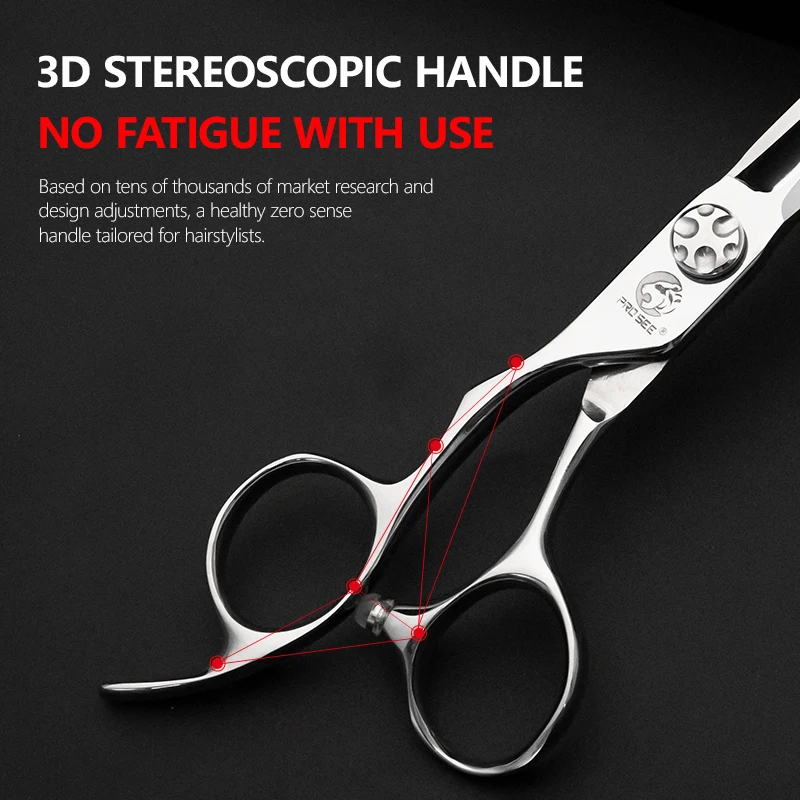 Professional Barber Shears Japanese Stainless Custom Logo Hair Scissors