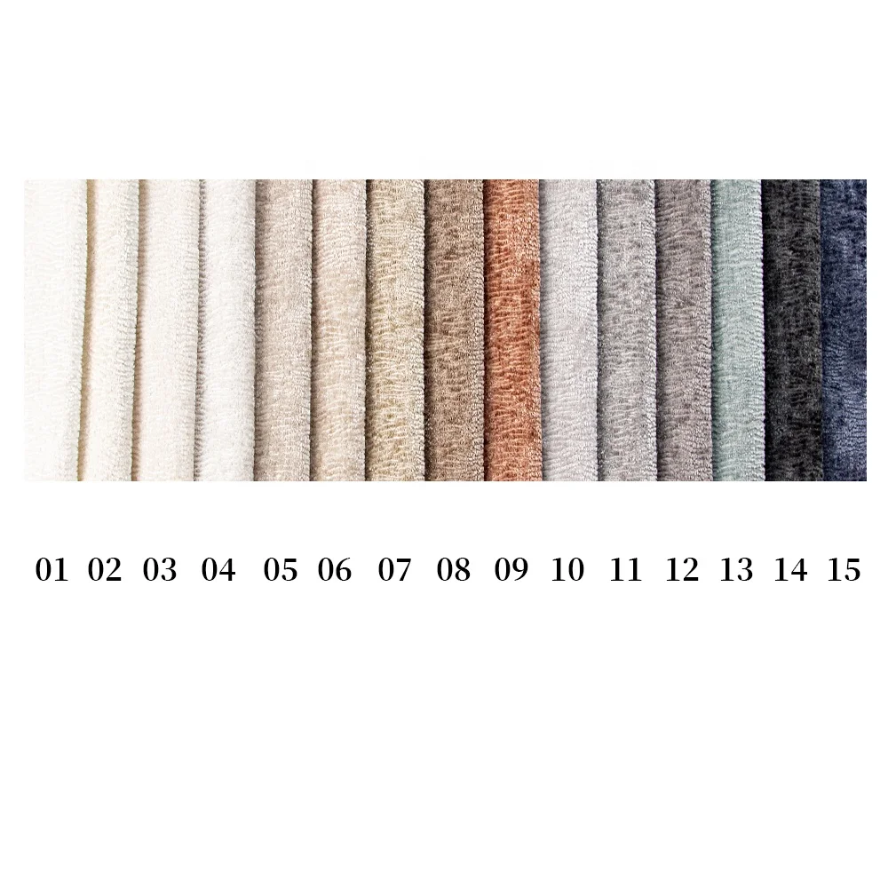 New collection soft feeling good quality cheap breathable100 polyester material crepe chenille fabric for sofa and textile