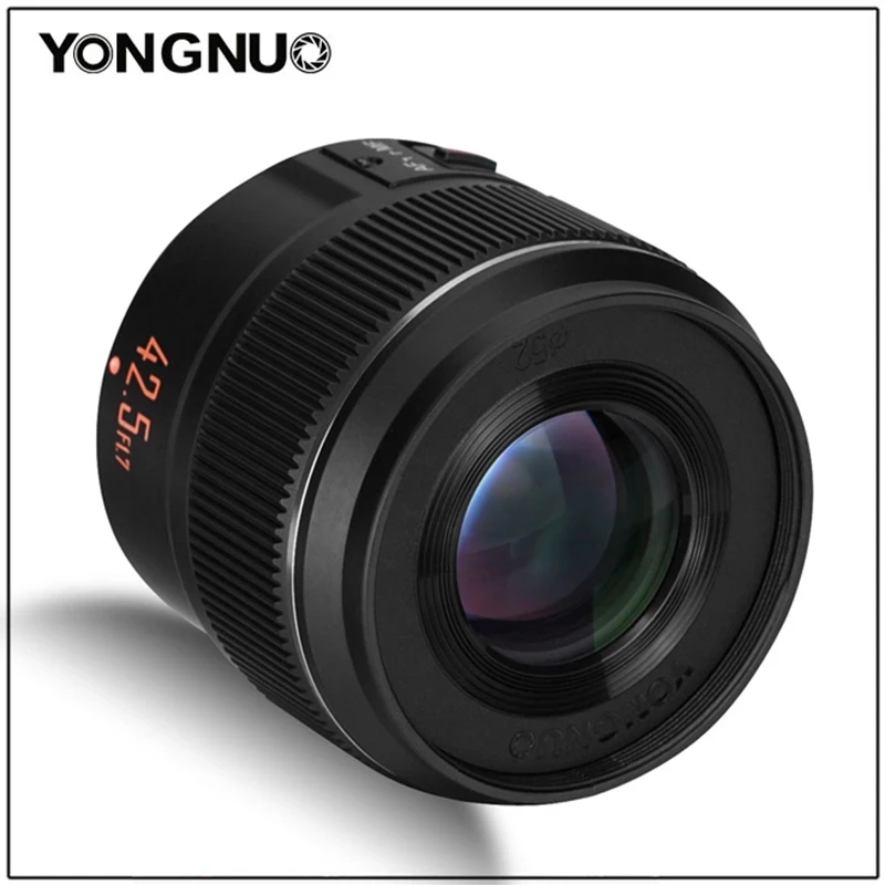 Объектив YONGNUO yn42 5 мм 42 F1.7M II F1.7 объектив с автофокусом AF для беззеркальной камеры M4/3 mount Panasonic