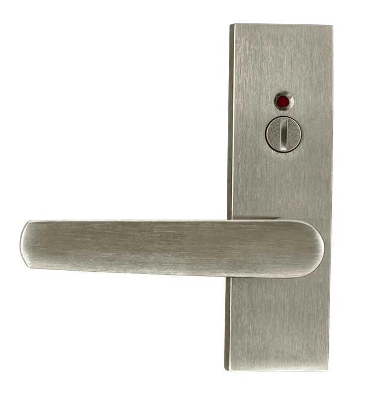 Japanese Style  Hardware Manual Bathroom Lever Door Locks with Indicator for Interior Wood Doors Factory