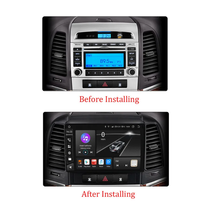 Android 11 Carplay Car Radio for Santa Fe IX45 2006 2007-2012 multimedia player GPS Navigation 2din autoradio 8core 8G+128G