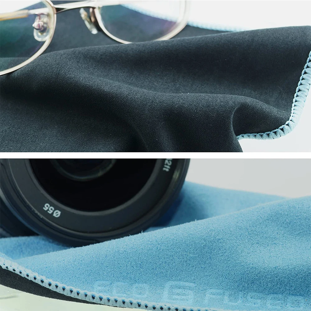 High quality custom print logo microfiber lens glasses cleaning cloth