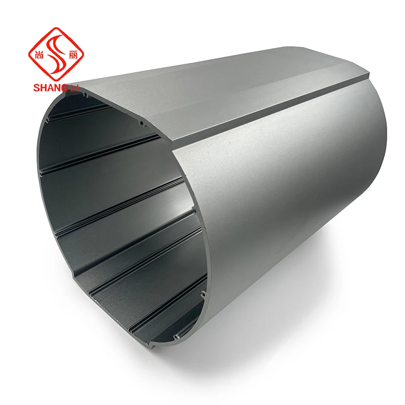 Custom round outdoor enclosure high quality anodizing metal enclosure cnc machining cutting enclosure