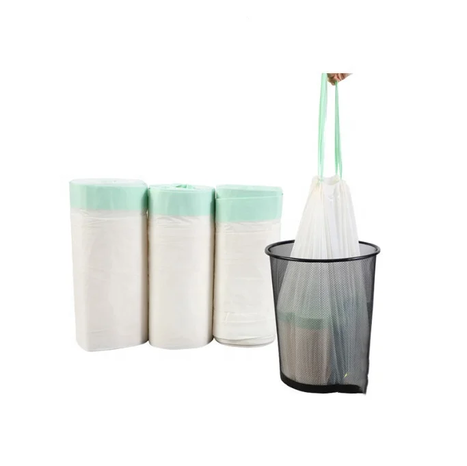 New Arrival Factory Sale  PVA Material Water Soluble Trash Bag Home Use Waste Bags