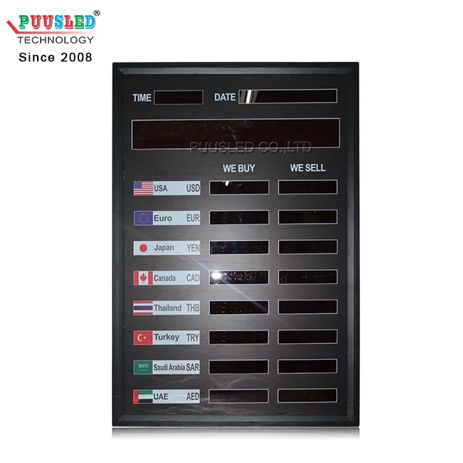 Дисплей для обмена валюты доска цифрового обменного курса со светодиодом 1 0 дюйма плата отображения валют