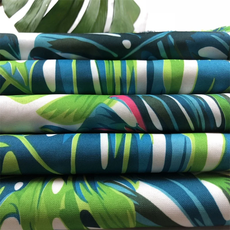 Hot sale flora and tropical prints design fabric 100% polyester fabric oxford printing fabric for table cloth